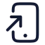 Screenaddtohome icon with stroke rounded style