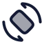 Screenrotation icon with duotone rounded style