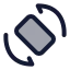 Screenrotation icon with duotone standard style