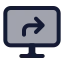 Screenshare icon with duotone standard style