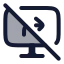 Screenshareoff icon with duotone rounded style