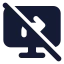 Screenshareoff icon with solid standard style