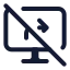 Screenshareoff icon with stroke standard style
