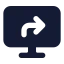 Screenshare icon with solid standard style