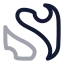 Scribd icon with twotone rounded style