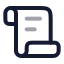 Scroll icon with twotone rounded style