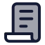 Scroll icon with duotone standard style