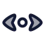 Scrollhorizontal icon with duotone rounded style