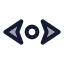Scrollhorizontal icon with duotone standard style