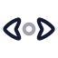Scrollhorizontal icon with twotone rounded style