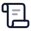 Scrolltext icon with twotone rounded style