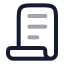 Scroll icon with twotone rounded style