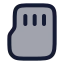 Sdcard icon with duotone rounded style