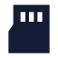 Sdcard icon with solid sharp style