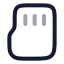 Sdcard icon with twotone rounded style