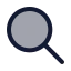 Search icon with duotone rounded style