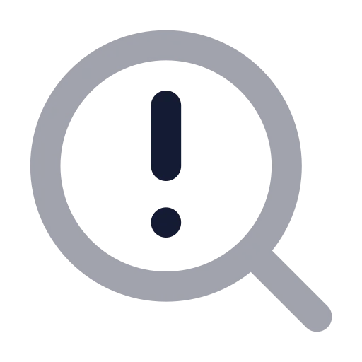 Search Alert Icon in Bulk Rounded style