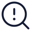 Searchalert icon with stroke standard style