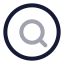 Searchcircle icon with twotone rounded style