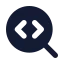 Searchcode icon with solid standard style