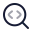 Searchcode icon with twotone rounded style