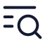 Searchlist icon with stroke rounded style