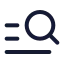 Searchlist icon with stroke rounded style