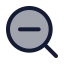 Searchminus icon with duotone standard style