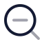 Searchminus icon with twotone rounded style