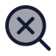 Searchremove icon with duotone rounded style