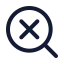 Searchremove icon with stroke rounded style