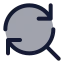 Searchreplace icon with duotone standard style