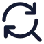 Searchreplace icon with solid rounded style