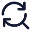 Searchreplace icon with solid standard style