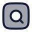 Searchsquare icon with duotone rounded style