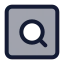 Searchsquare icon with duotone standard style