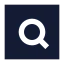 Searchsquare icon with solid sharp style