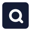 Searchsquare icon with solid standard style