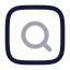 Searchsquare icon with twotone rounded style