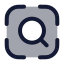 Searchvisual icon with duotone rounded style