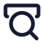 Searching icon with solid standard style