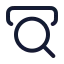 Searching icon with stroke rounded style