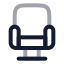 Seatselector icon with twotone rounded style