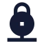Securednetwork icon with solid sharp style