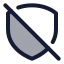 Securityblock icon with duotone standard style