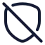 Securityblock icon with stroke rounded style