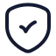 Securitycheck icon with stroke rounded style