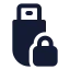 Securitykeyusb icon with solid standard style
