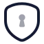 Security icon with twotone rounded style