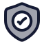 Securityvalidation icon with duotone rounded style